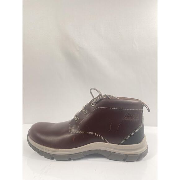 Clarks Boots Mens Size 9 Brown Leather Walpath Chukka Waterproof New Box main image 9